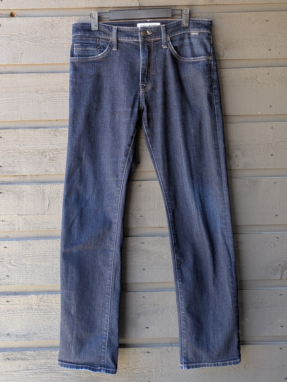 Mavi Dark Wash Straight Leg Jeans Stretch Denim Size 32/30.5